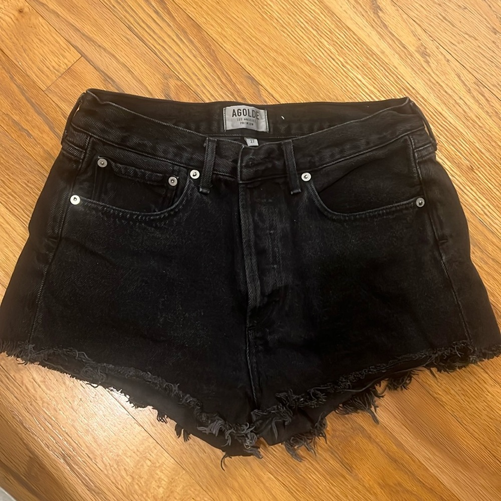 Agolde vintage Parker Shorts - Black